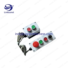 China 2P - caja blanca del botón de 6P PA6/aluminum con la haz de cables de encargo proveedor