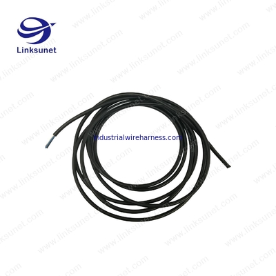 M12 Male connector and composite multi - fiber Flat cable wiring harness Custom processing