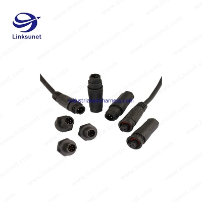 Waterproof USB 2.0 4P Injector Wiring Harness High Flex Cable Connector For Marine