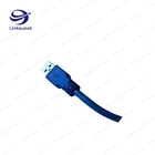 Blue USB 2.0 - A Plug Soldering Injector Wiring Harness Customized UL94 - V0 Pin 4