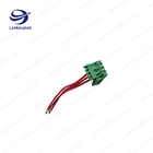 Pich 5.0mm Custom Wiring Harness With Latch Green Terminal Block 3P - PTFE / ETFE