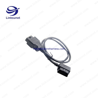 D - Sub DB9 Female To OBD - II Male Wire Harness Assembly 1.8M / 3M / 5M PUR