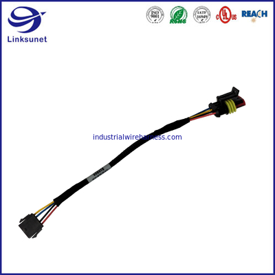 30-18AWG multifilar, extenso, solos conectores del rectángulo de la fila de 43640 series 3.00m m con los oídos del soporte del panel para el arnés de cable